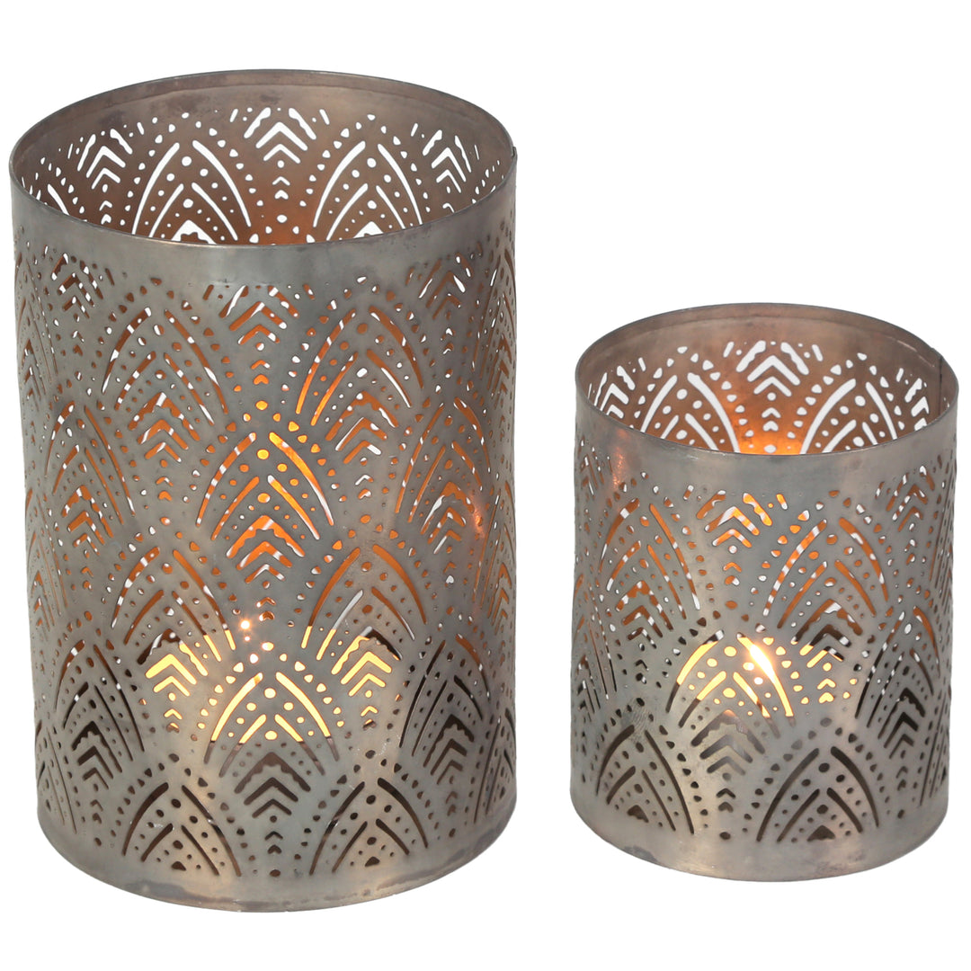 Set of 2 tealight holders Lauro