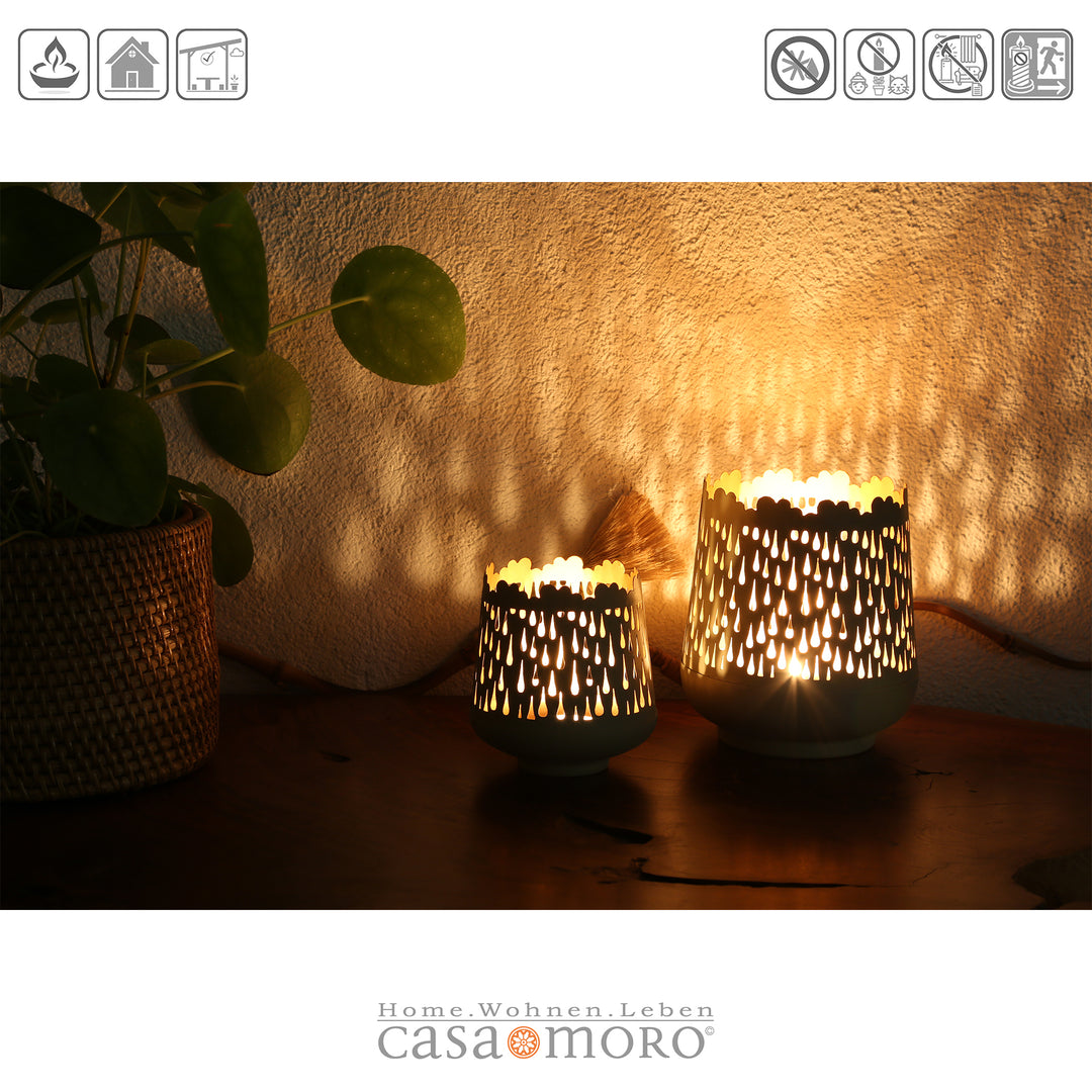 Set of 2 Tino tea light holders
