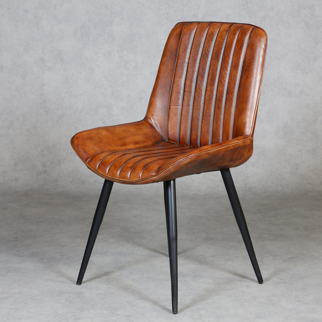 Dining room chair, leather