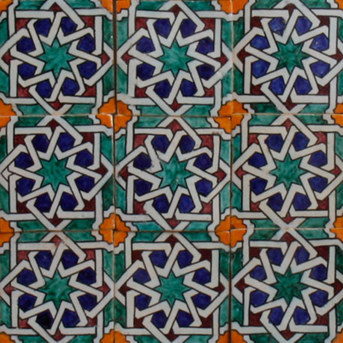 Hand Painted Tile – Moorish Marrakech Style