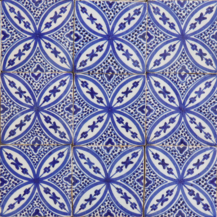 Hand Painted Tile - Mediterranean Azulejo Decor