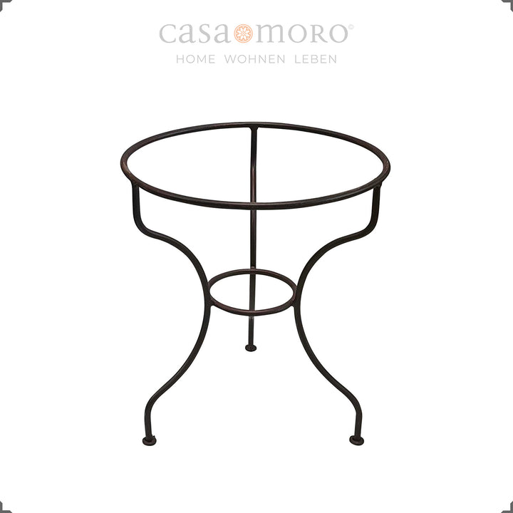 Compact table with a diameter of 45 cm, a height of 50 cm, a loose top weighing approx. 11 kg