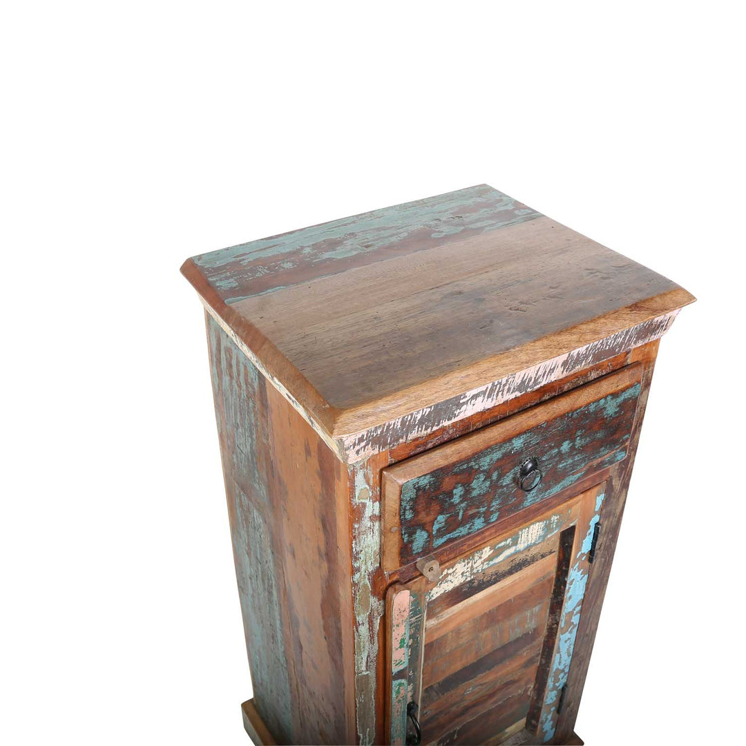 Reclaimed wood high chest of drawers Shabby Chic