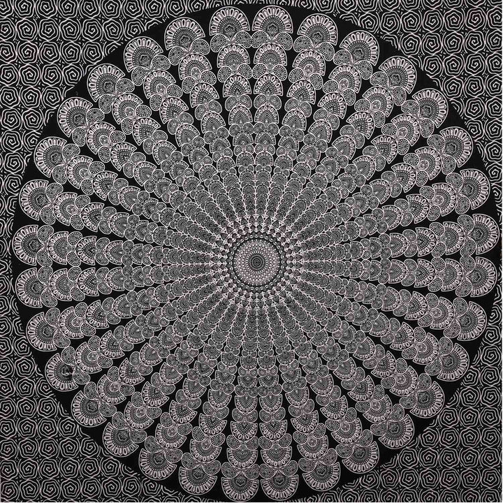 Mandala Amba bedspread 140