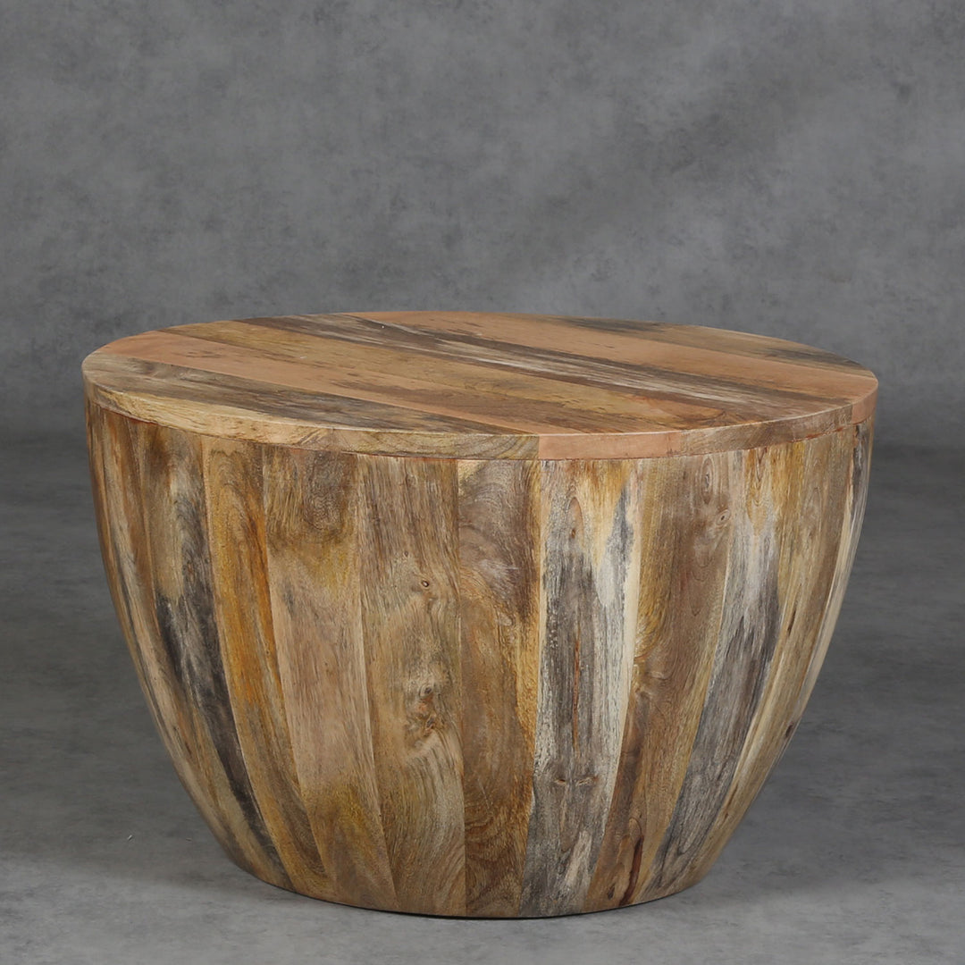 Solid wood Torino round coffee table
