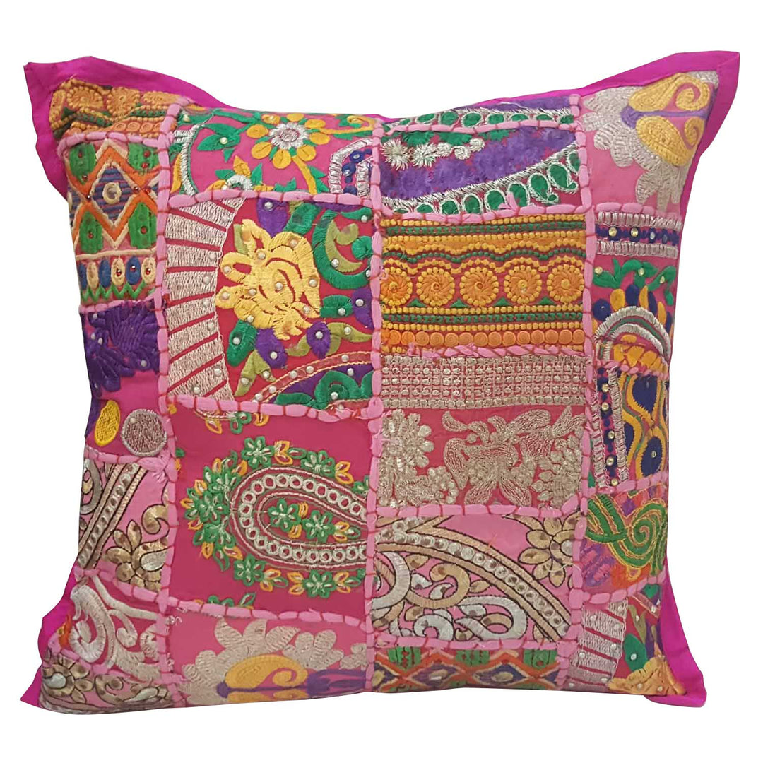 Indian patchwork cushion Mar