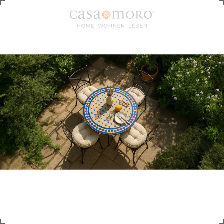 Large garden table with a maritime flair