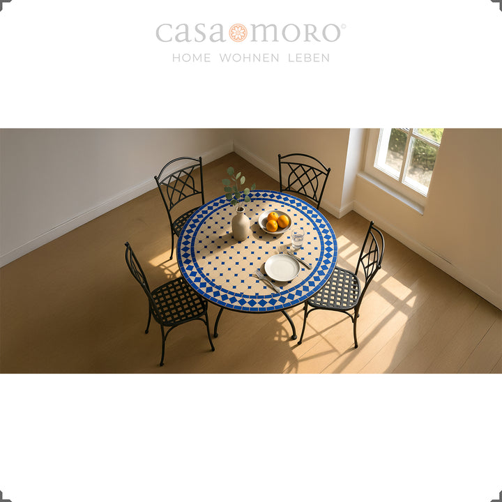 Mediterranean mosaic table for garden & terrace