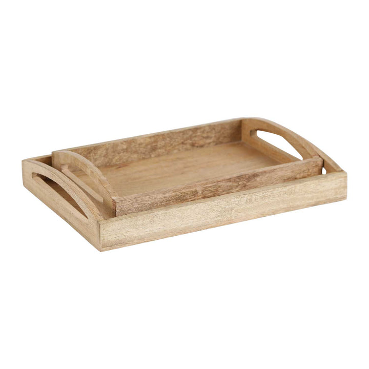Wooden tray HTB2, set of 2