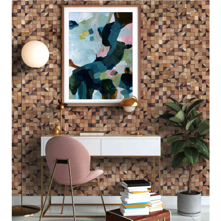 Wooden wall paneling Pyramid Cube