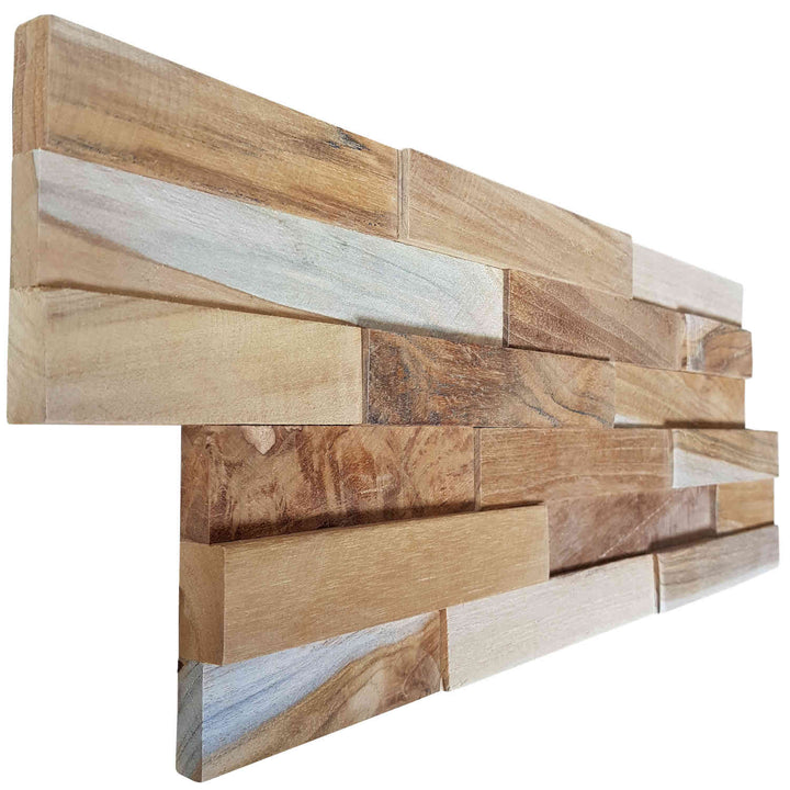 Wooden wall paneling Smooth Wave