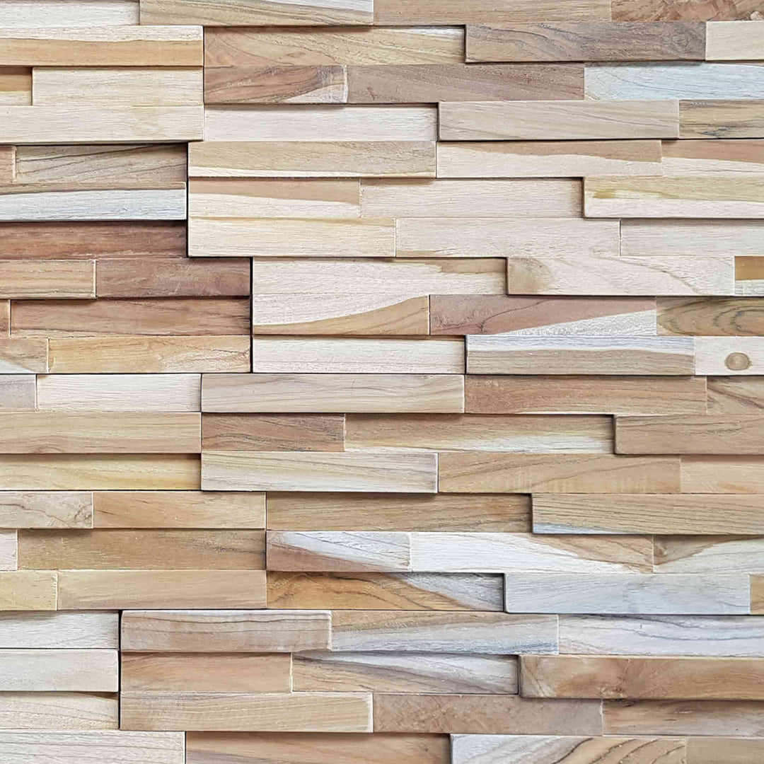 Wooden wall paneling Smooth Wave