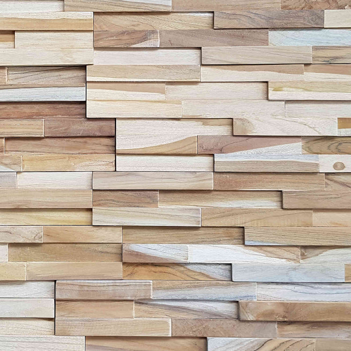 Wooden wall paneling Smooth Wave