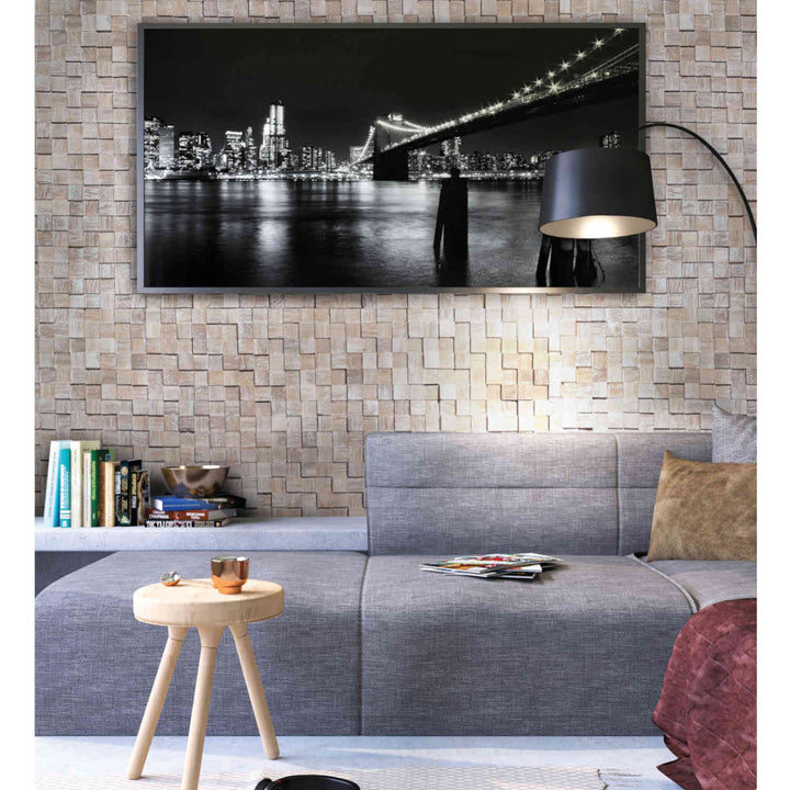 Wood wall paneling White Washed Cube