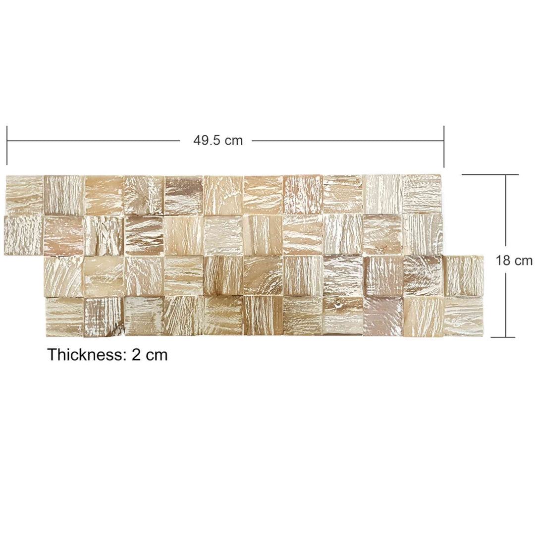Wood wall paneling White Washed Cube