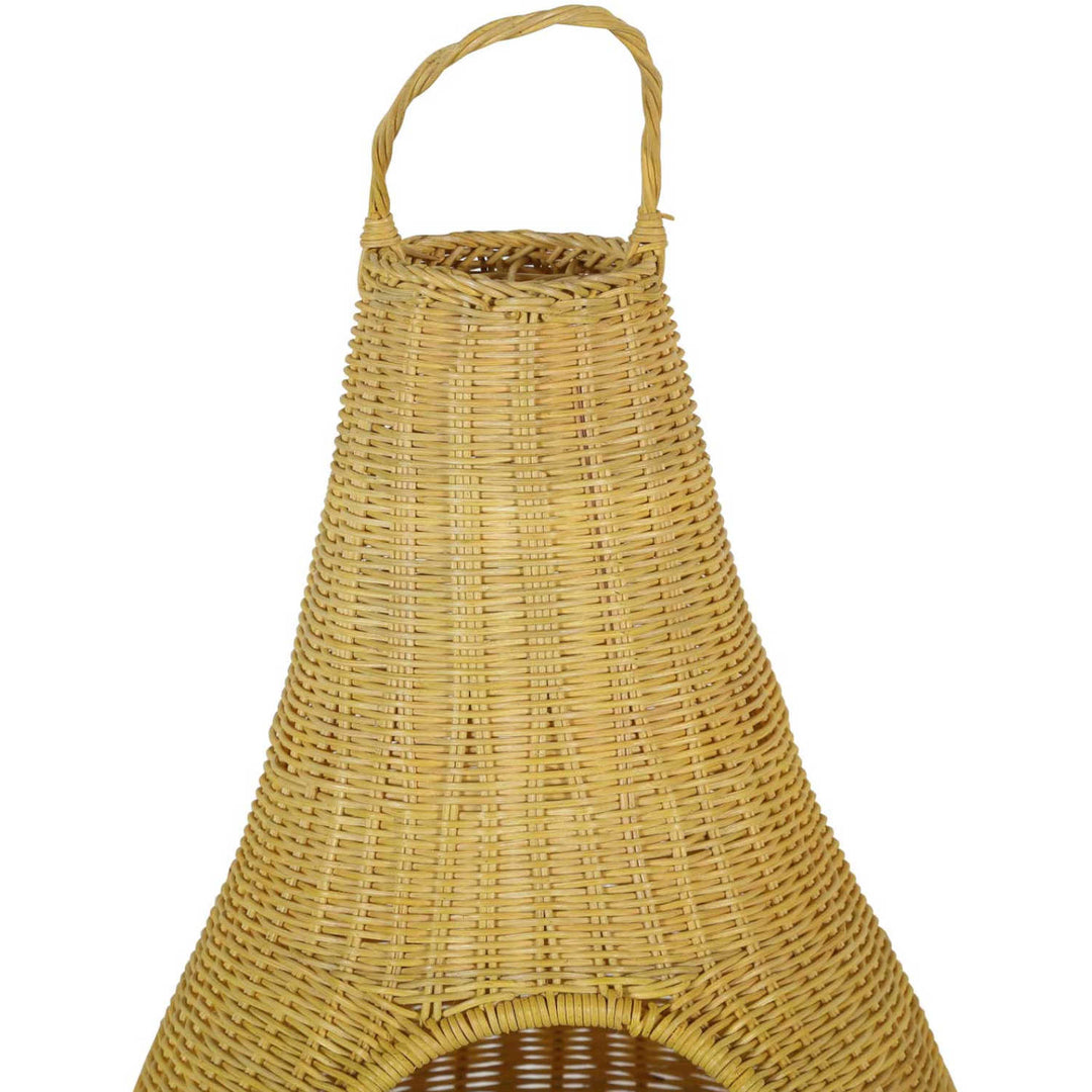 Rattan cat house TIPI with cushion 40x62 cm