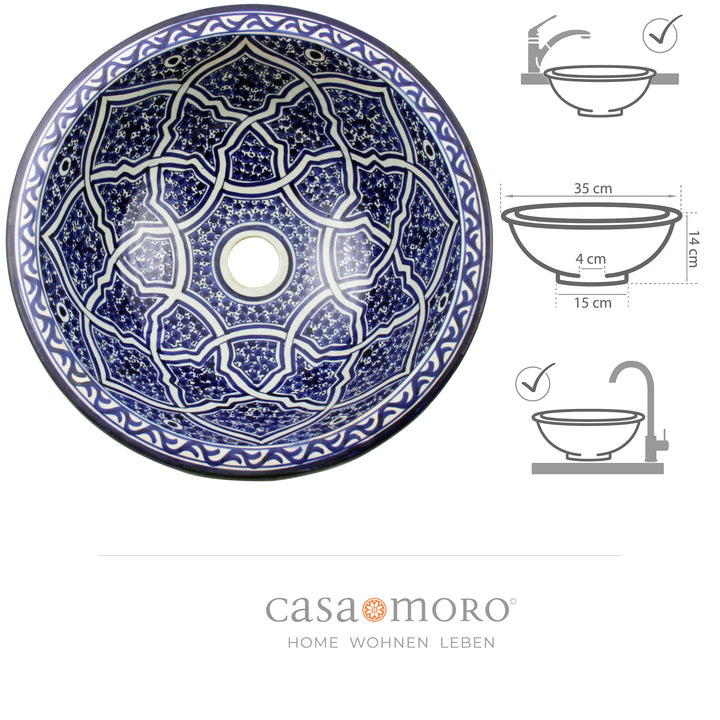 Hand-painted washbasin