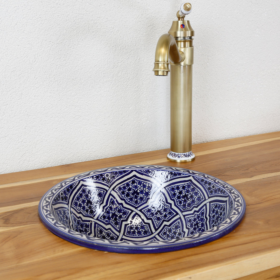 Hand-painted washbasin