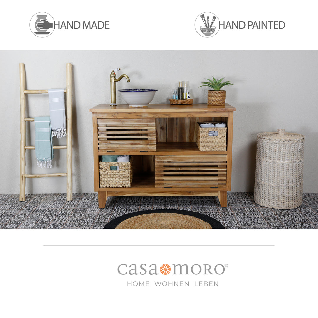 Hand-painted washbasin