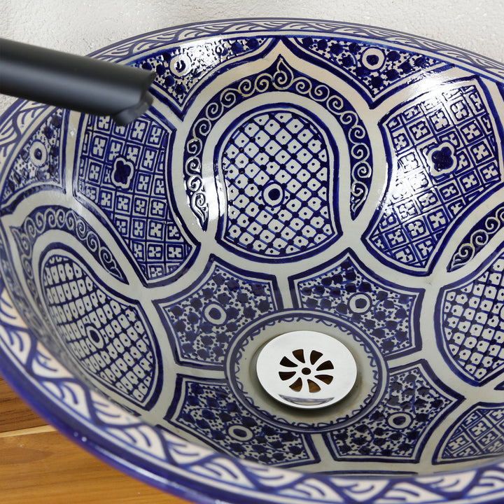 Countertop sink Blue Round