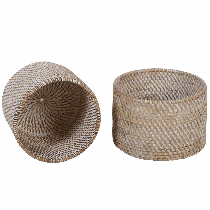 Cutlery basket Lilia White washed