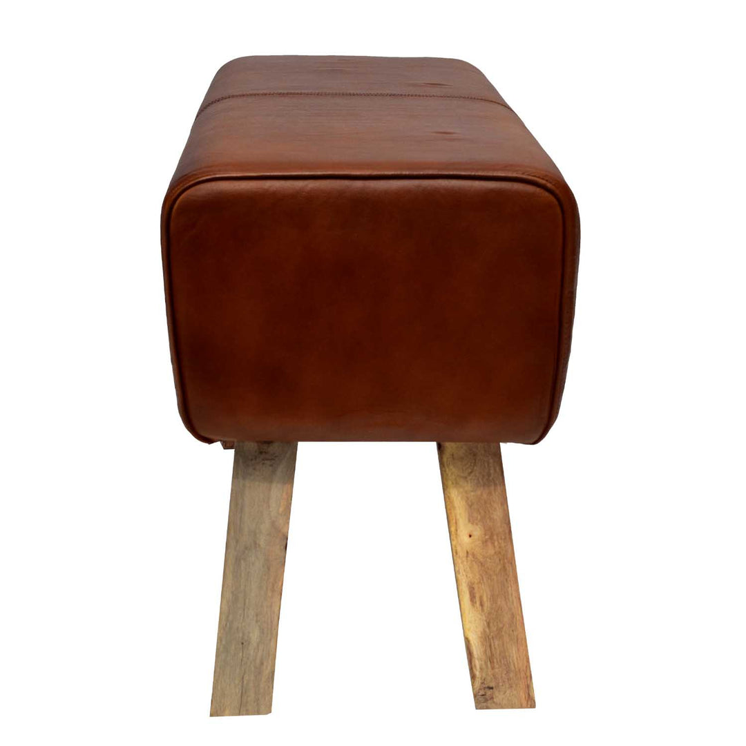 Genuine leather bench seat Vinod