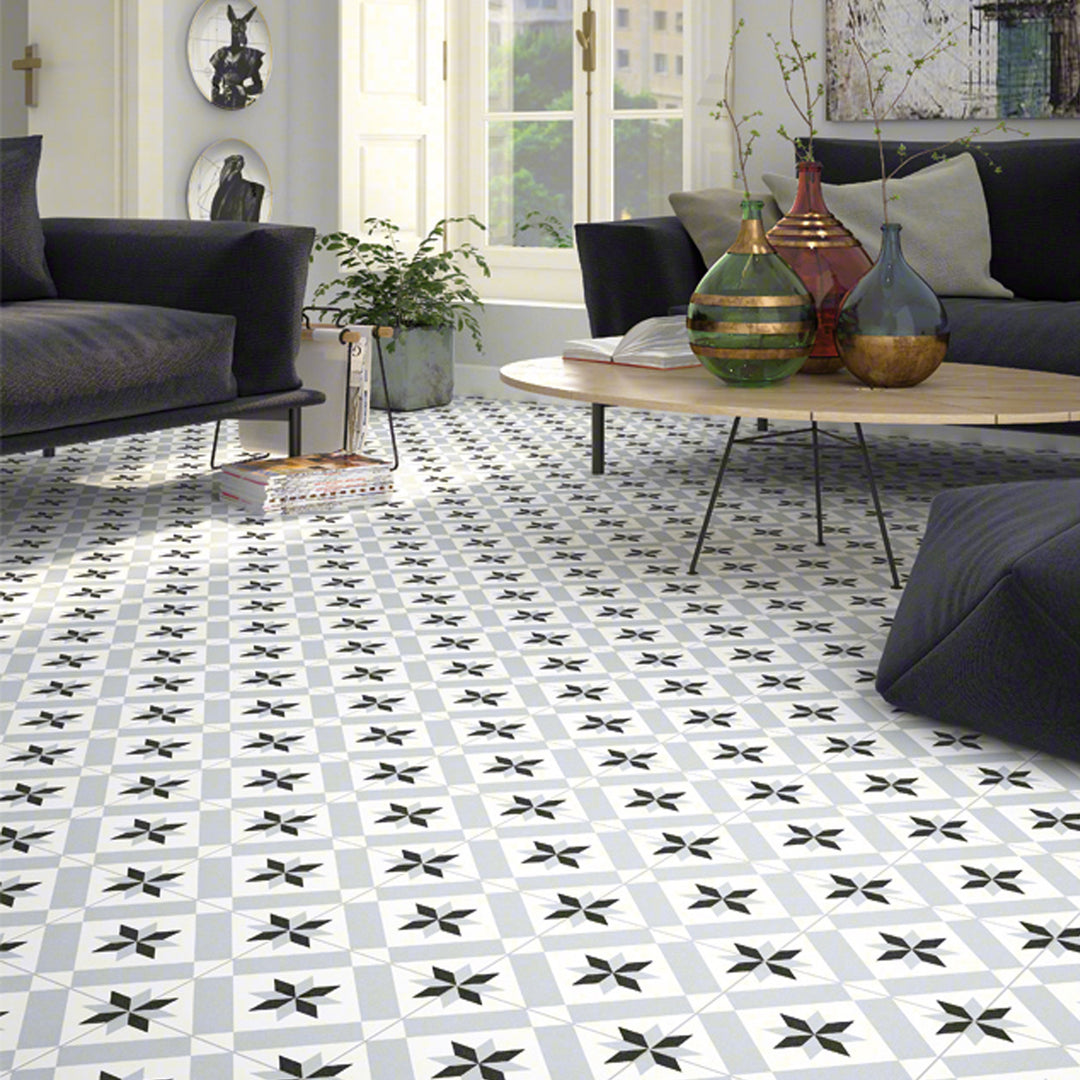 Moroccan tile 20x20 cm in cement tile look