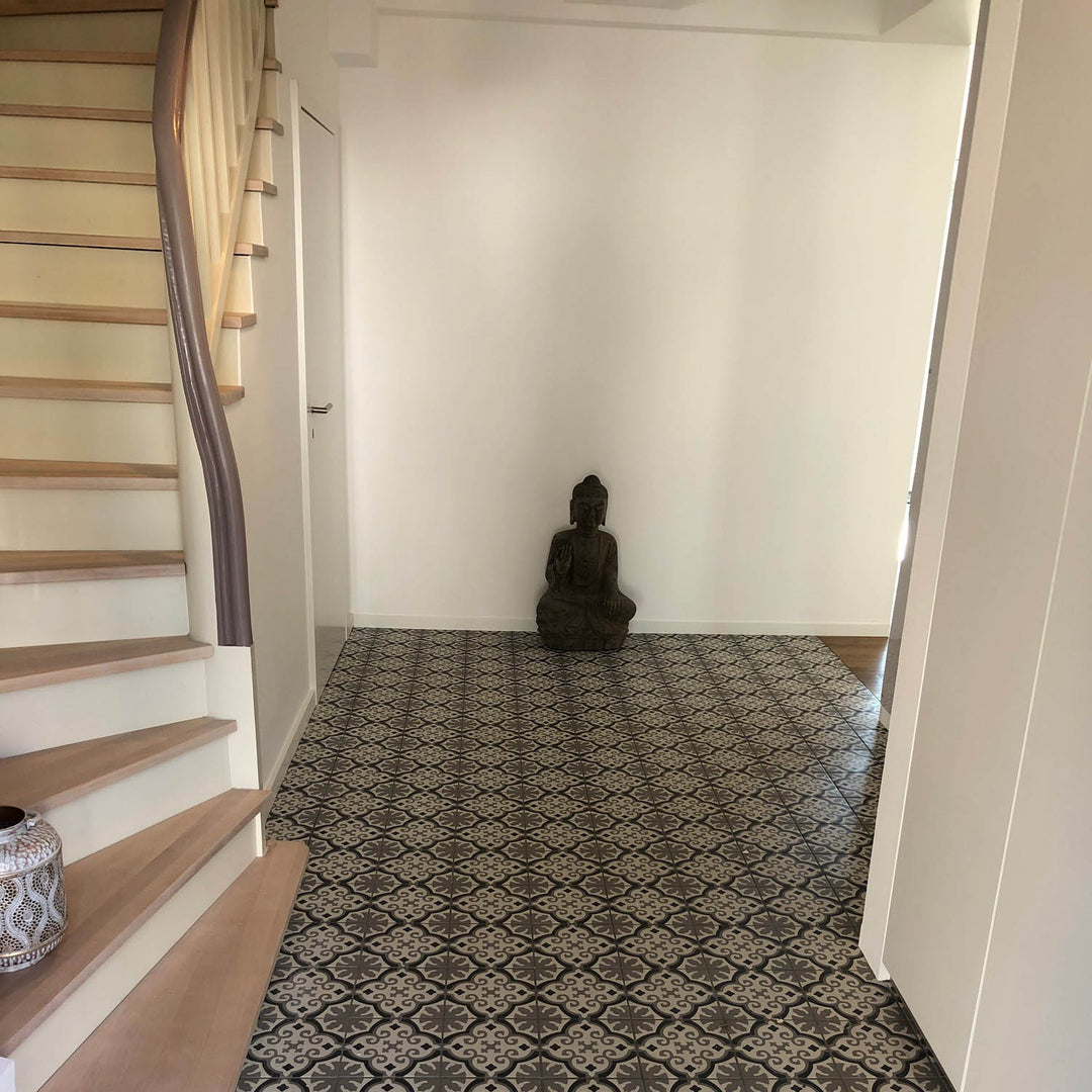 Moroccan tiles 20x20 cm – gray black