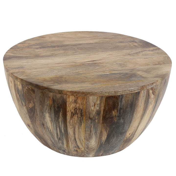 Solid wood Torino round coffee table