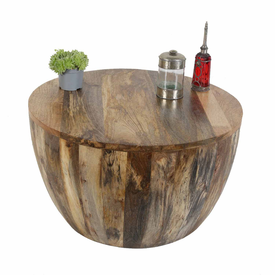 Solid wood Torino round coffee table