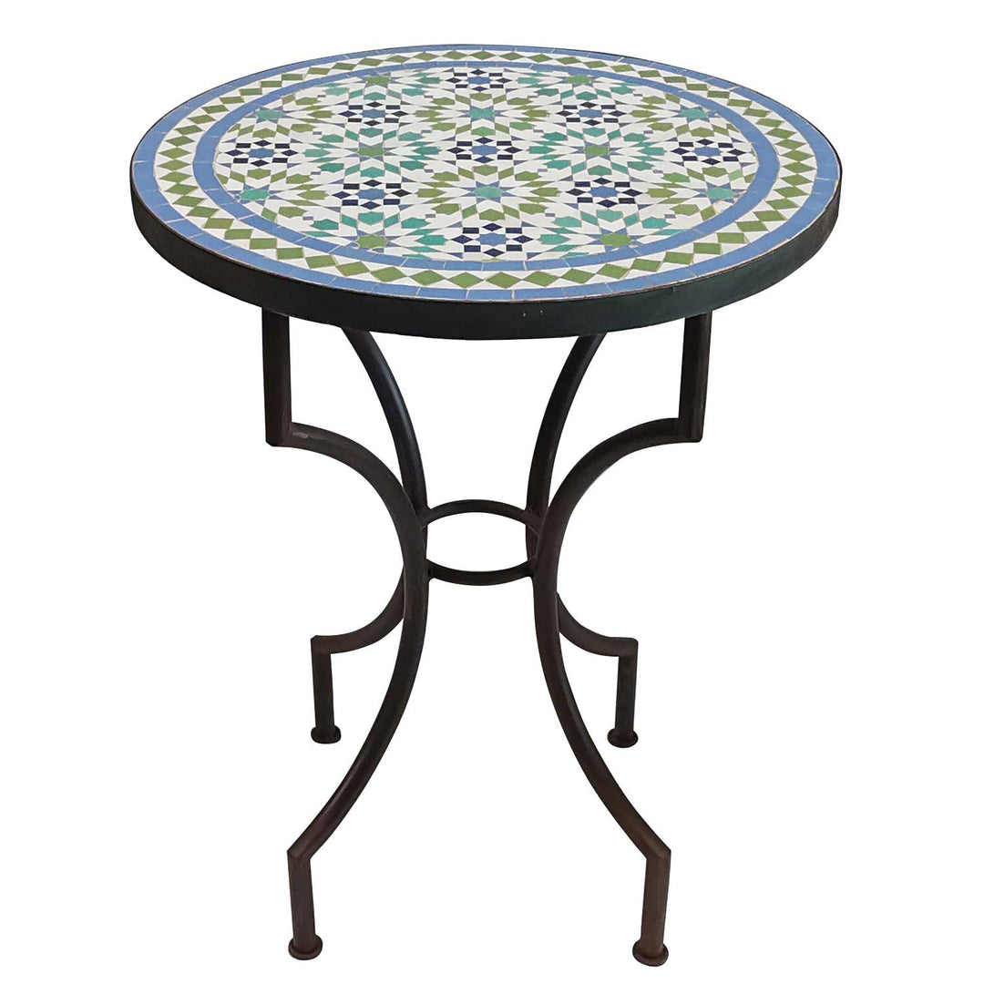 Ankabut Green Blue Mosaic Table