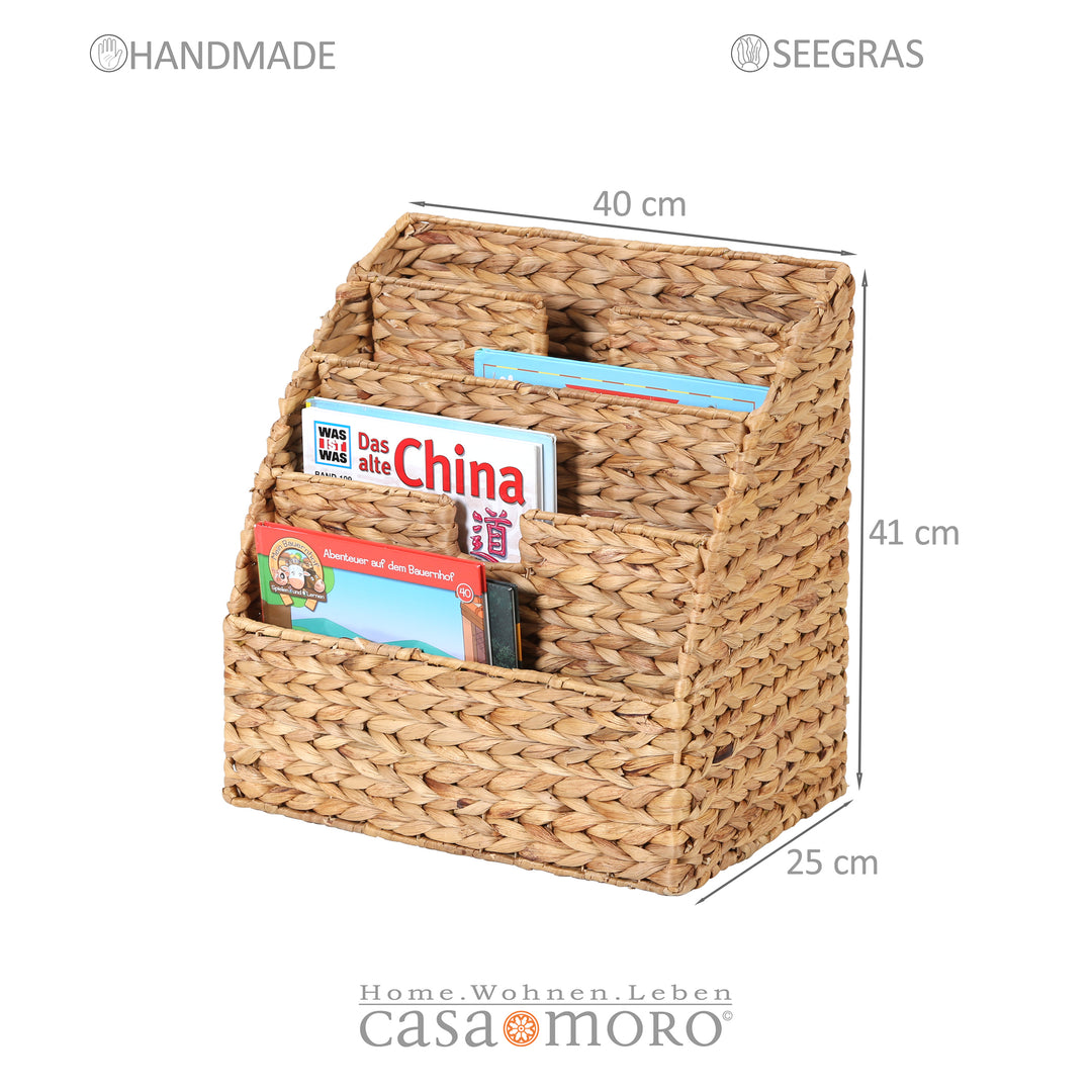 Magazine holder - magazine rack made from seagrass