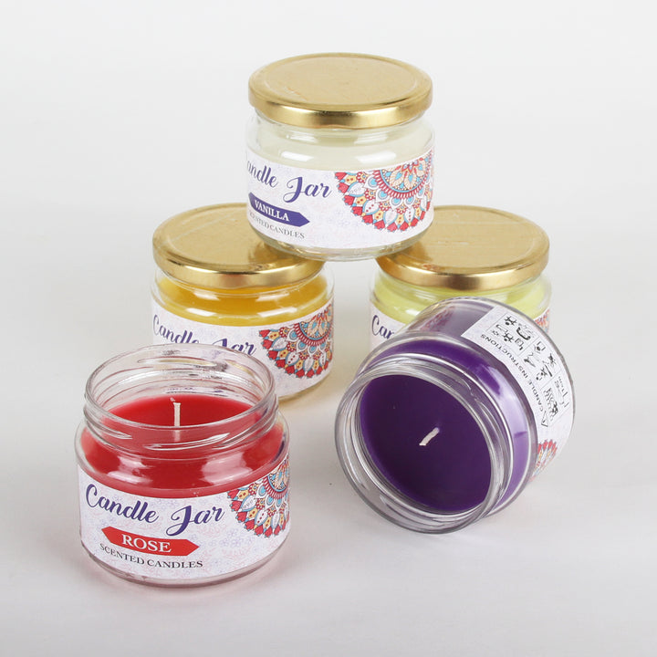 Set of 5 oriental scented candles
