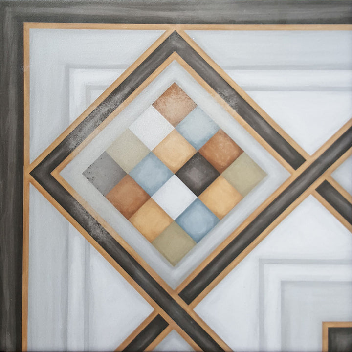 Oriental corner border 20×20 cm – tile border made of porcelain stoneware