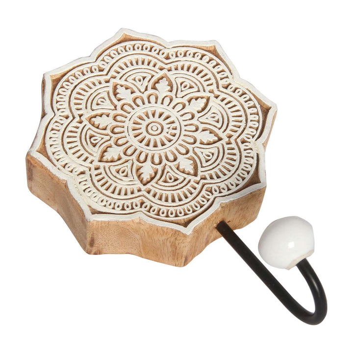 Oriental coat hooks, set of 3, Yasid