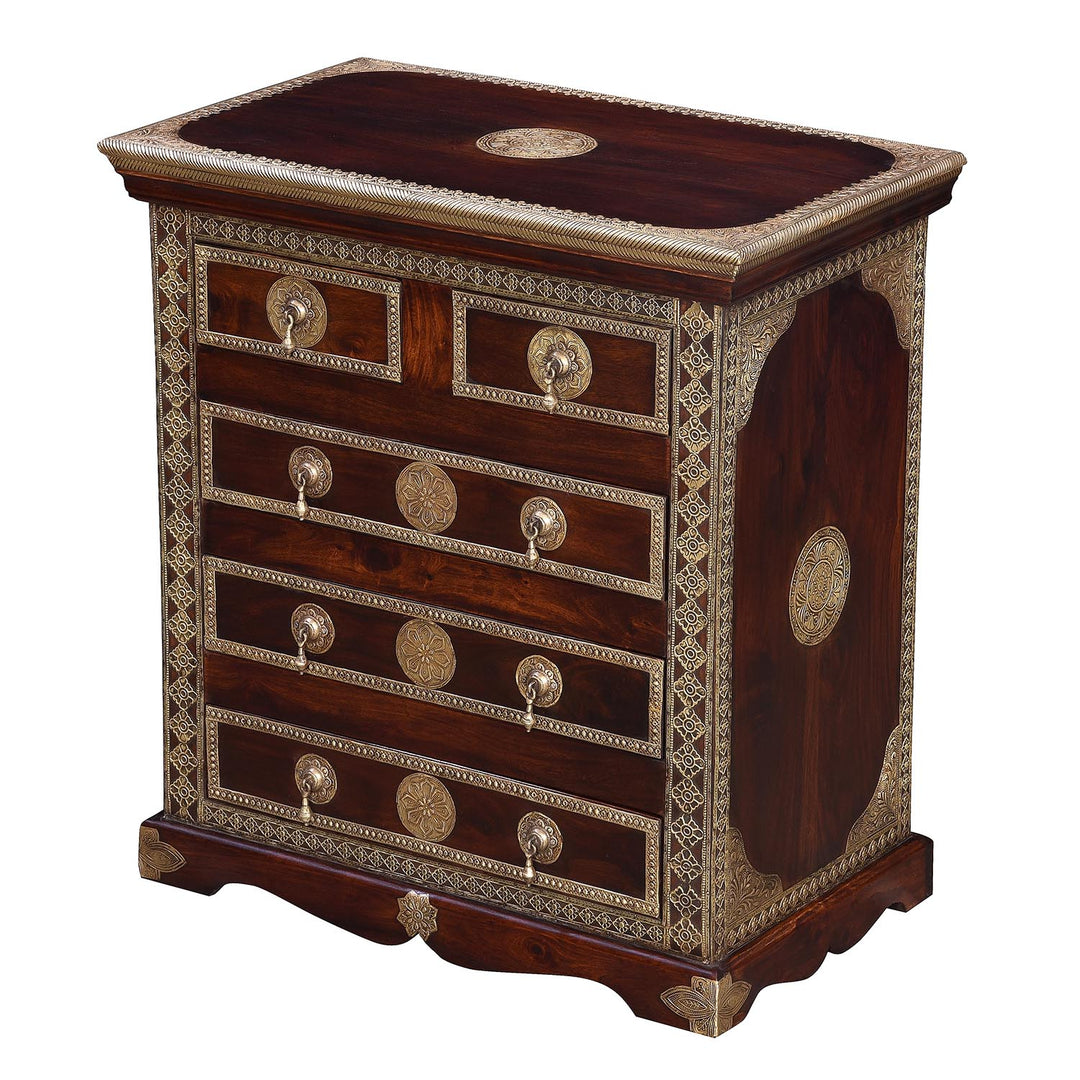 Oriental chest of drawers Malek Brown