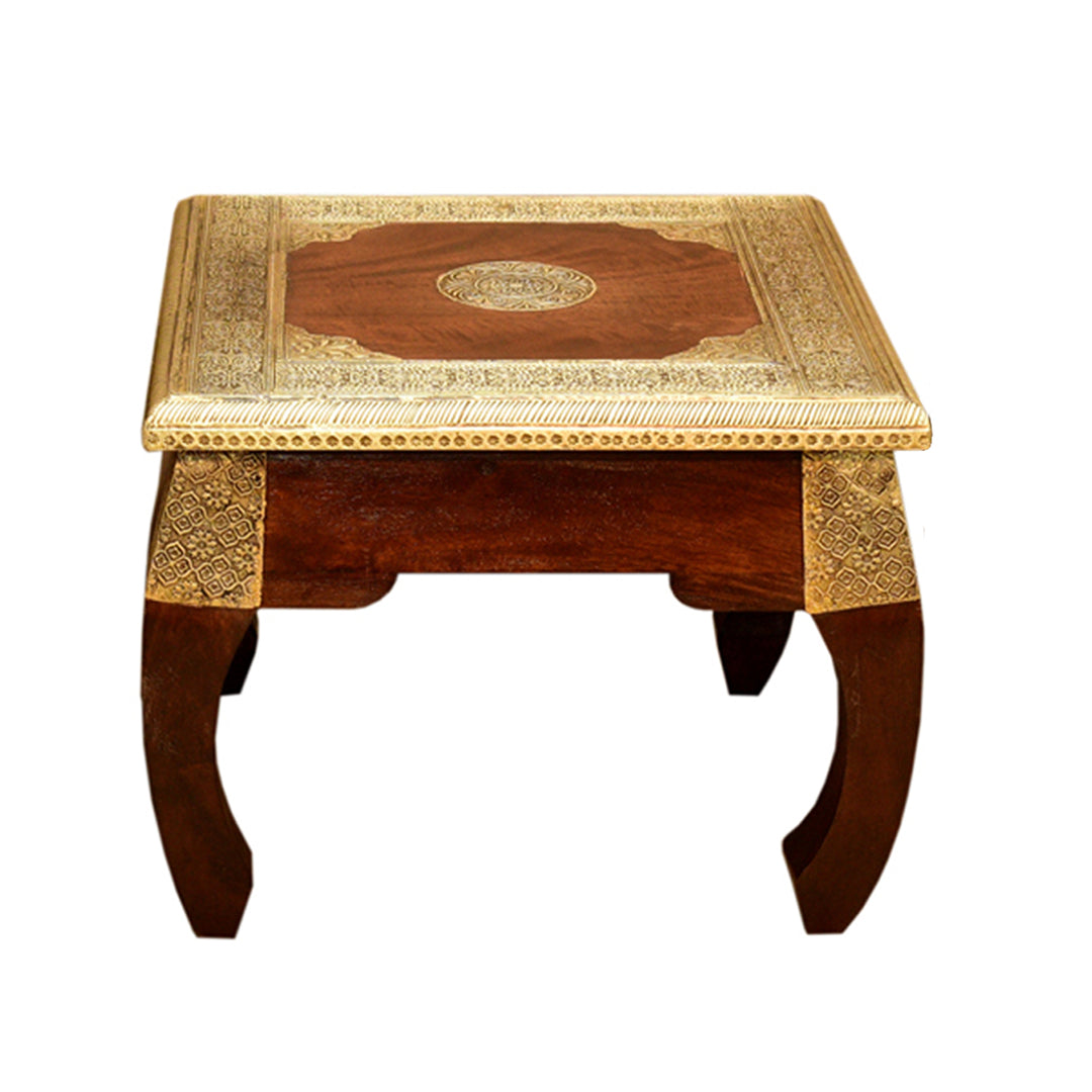 Oriental opium table brass S