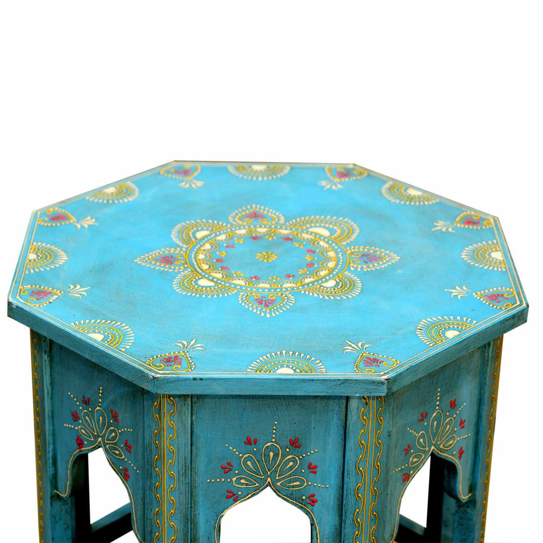 Saada Blue Oriental Side Table M