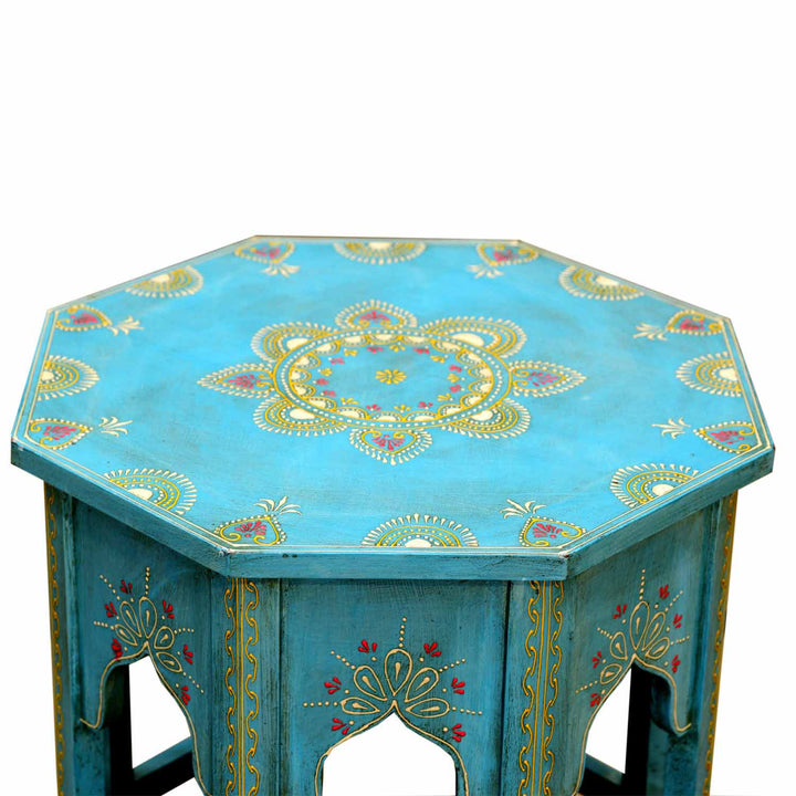 Saada Blue Oriental Side Table M