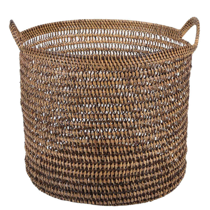 Rattan basket Eda Brown with handle