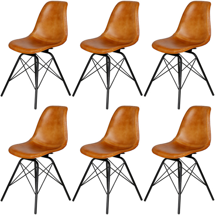 Dining chair, cognac leather