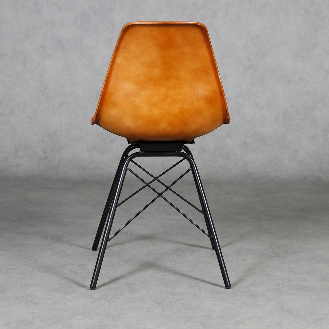 Dining chair, cognac leather