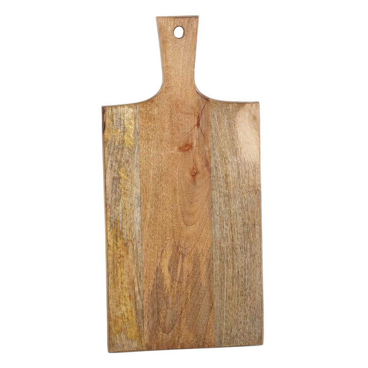 Wooden serving board 40cm long with handle