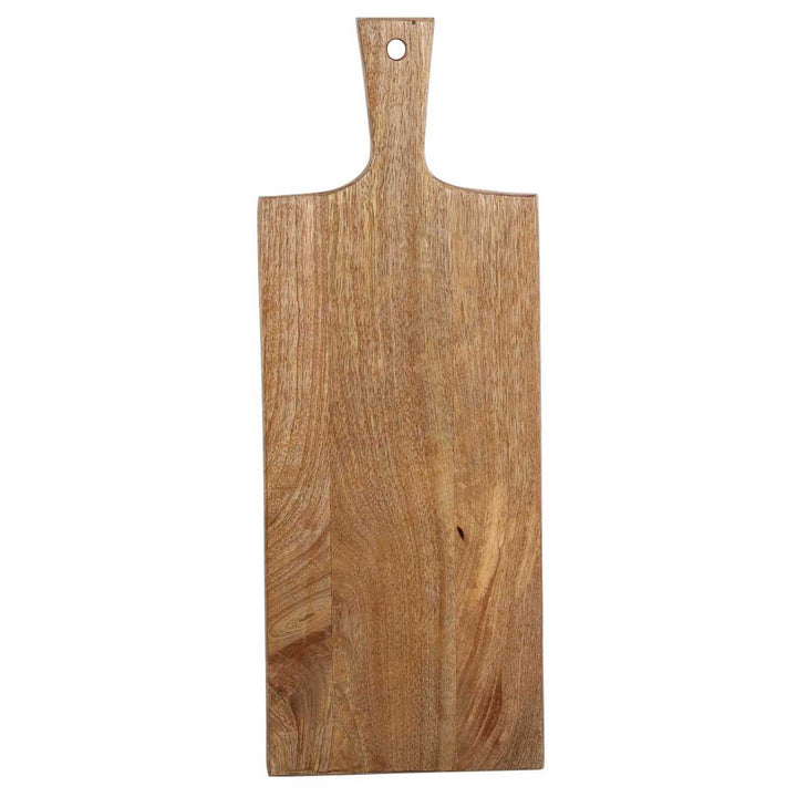 Wooden serving board 65cm long with handle