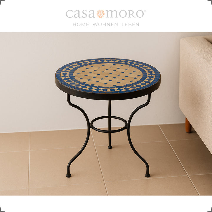 Easy-care plant table with clear varnish-sealed metal frame, can be stored frost-proof