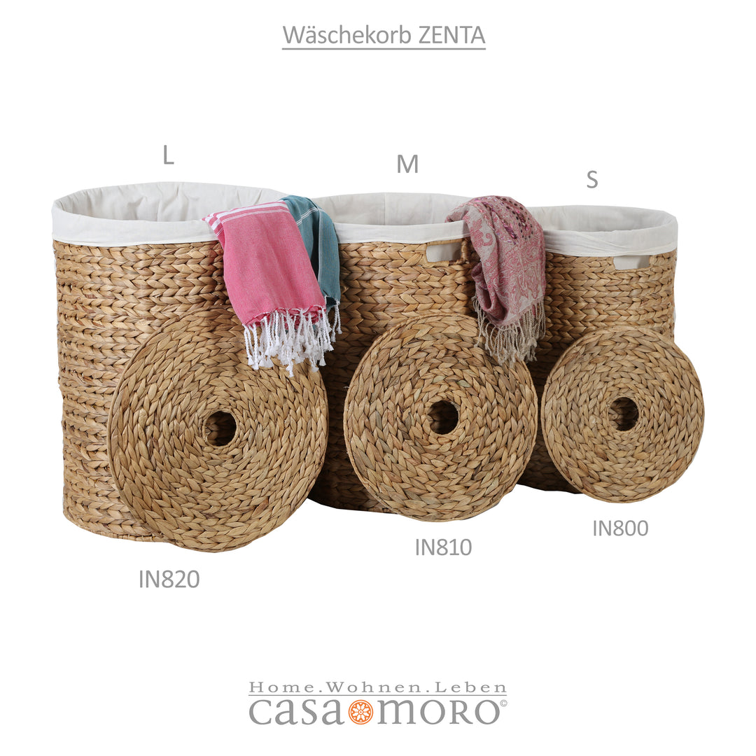 Zenta M laundry basket with lid
