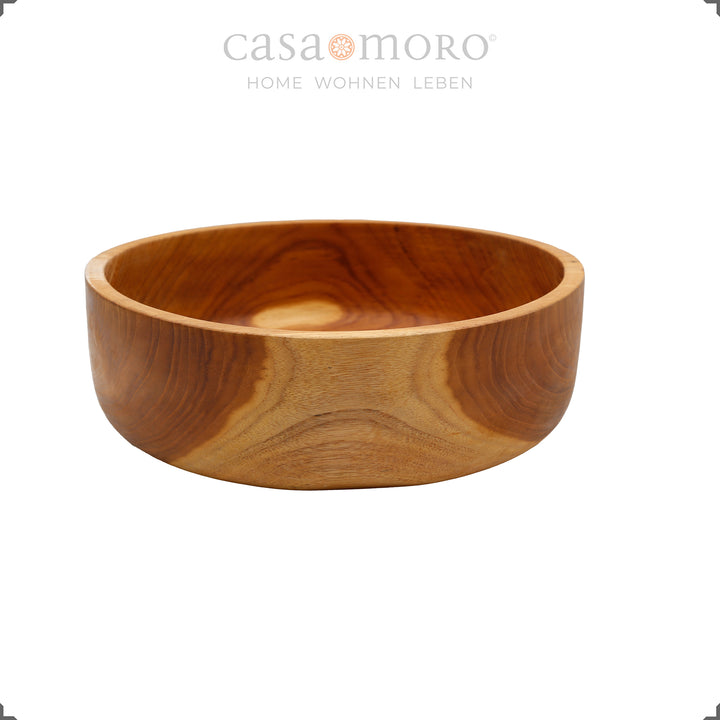 Round bread basket with a smooth bottom and lively grain