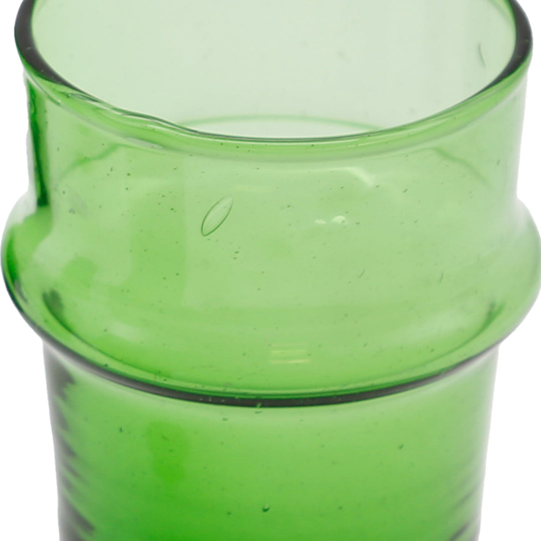 Green glasses set - ideal as dessert glasses for creamy desserts