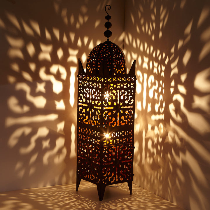 Moroccan iron lantern Firyal H136