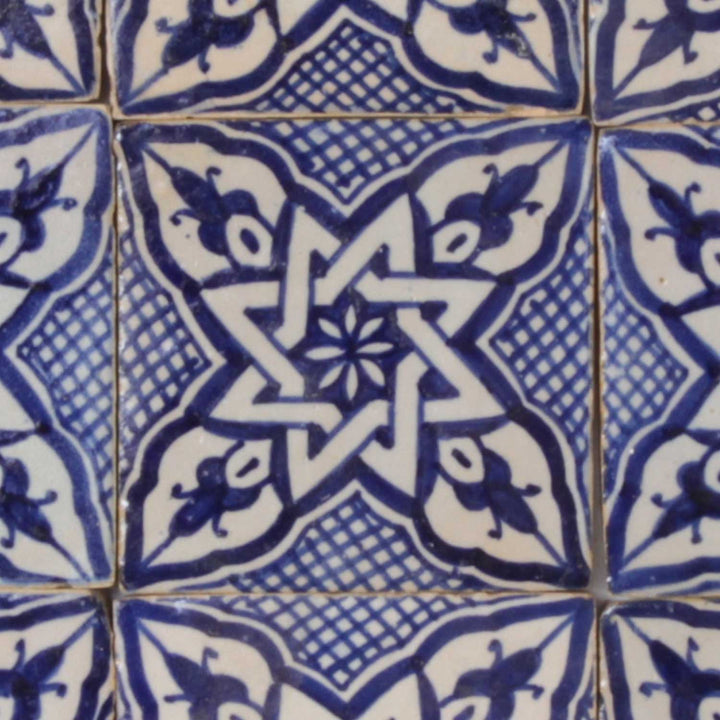 Hand painted tile – Moroccan Riad style